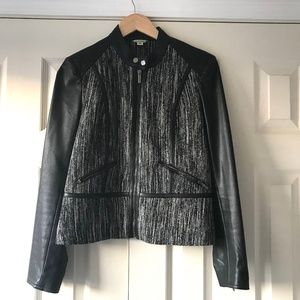 Calvin Klein Leather/ Tweed Moto.